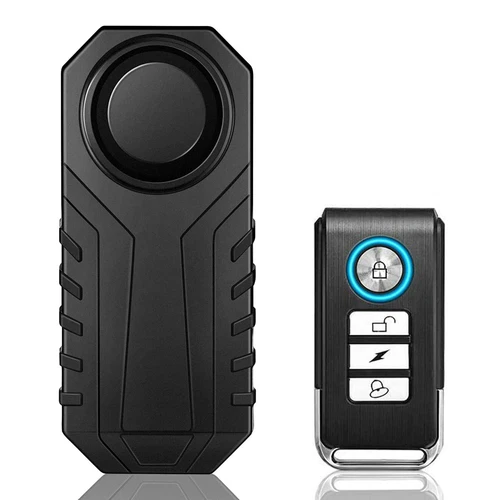 Loud 113dB Bike Alarm with Remote Anti-Theft Vibration Waterproof SOS for E-Bike