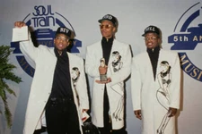 R&B group Bell Biv DeVoe 1991 Soul Train Music Awards held Shr- 1991 Old Photo