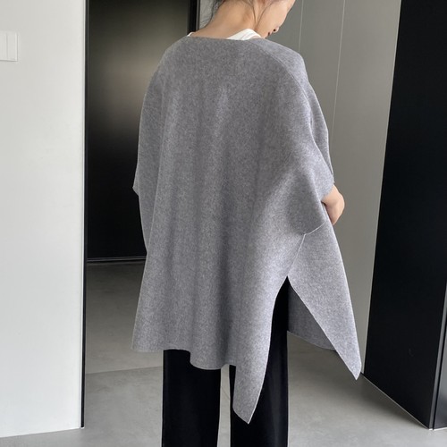 Lockerer Damen-Strickpullover Cardigan koreanische Mode warm Poncho Cape Umhang Mantel - Bild 8 von 15