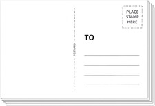 50 Pack Blank Postcard for Mailing, 4X6 Thick 14Pt Mailable Post Cards Set for D