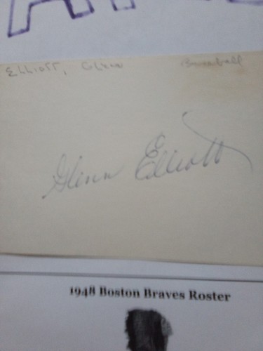 1948 Boston Braves World Series 32 Dif Autographs Warren Spahn Elliott McCormick - Picture 20 of 23