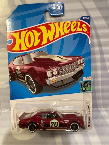 2022 HOT WHEELS ''HW CONTOURED'' #46 = `70 CHEVY CHEVELLE = PURPLE