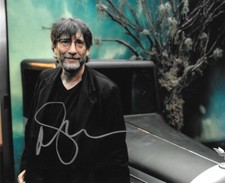 * NEIL GAIMAN * signed autographed 8x10 photo * SANDMAN * AMERICAN GODS * 2