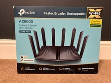 TP-Link Archer AX90 AX6600 Tri-Band Gbps Wi-Fi 6 Router 4 Port 6600Mbps EU WPA3