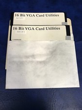 Vintage Software 16 BIT VGA CARD UTILITIES on 5.25" Disks