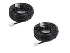 20ft Phone Telephone Extension Cord Cable Line Wire with Standard RJ11 6P4C P...
