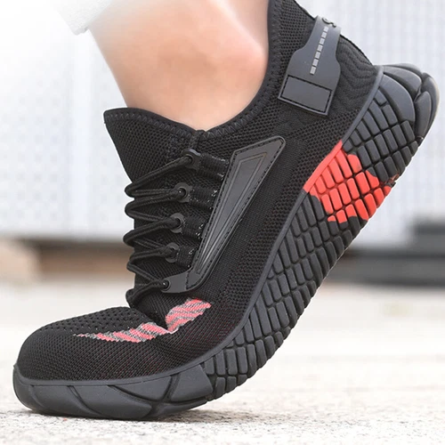 Damen-Sicherheitsschuhe Stahlkappe antistatisch leicht Stiefel Arbeit rutschfeste Turnschuhe - Bild 7 von 28