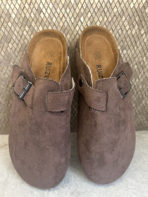 New Ruizustock Clog Shoes Brown Size 37