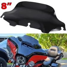 For Harley Electra Street Glide Wave Windshield Windscreen 8" 1996-2013 Touring