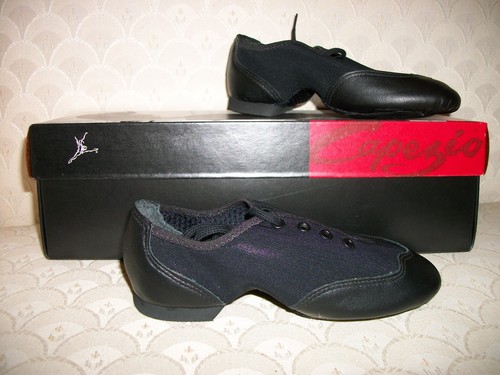 Capezio Techno-Jazz Oxford Dance 4 M 4.5 W TJ10 Black New In Box - Picture 3 of 3