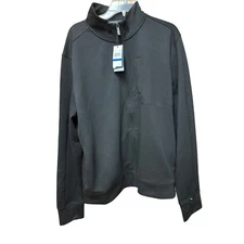 Perry Ellis Men's XL Blk Zip Performance Jacket Golf Casual Athletic Athleisure