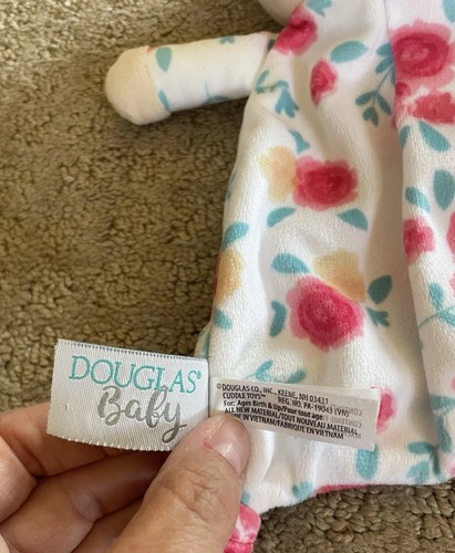 Douglas Baby Floral Puppe Sicherheitsdecke Lovey Beißring Plüsch Rosa Vera 6 Zoll - Bild 5 von 5