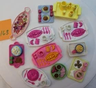 Bulk Lot Mixed Barbie & Other Brand Dolls Food Trays Lot Molded Vintage Modern