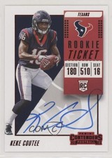 2018 Panini Contenders Rookie Ticket RPS Variation Red Zone Keke Coutee Auto im4