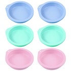 6 Pcs Round Dessert Mold Small Silicone Cake Pan Pudding Mini Molds for Baking