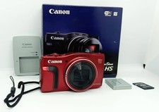 Canon PowerShot SX710 HS 20.3MP 30x Red with charger, SD card, box. Operation