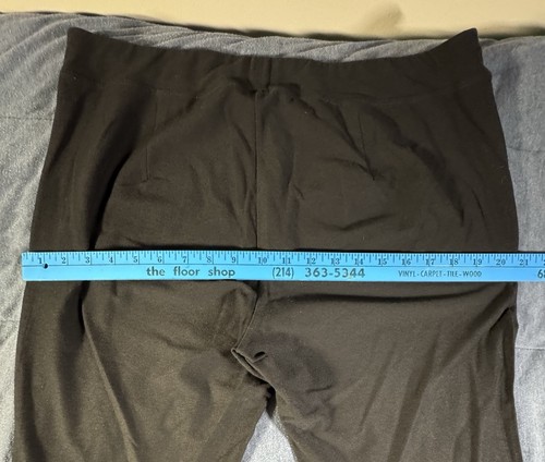 Eileen Fisher Pants Womens M Black Washable Silk Pull On Elastic Waist Pockets - Picture 13 of 13