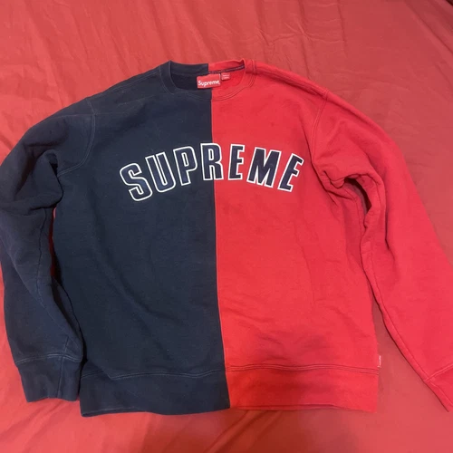 Sweat col rond fendu L