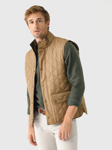 NWTs Barbour Men’s New Lowerdale Gilet/Vest. Light Sandstone. XL - Picture 1 of 13