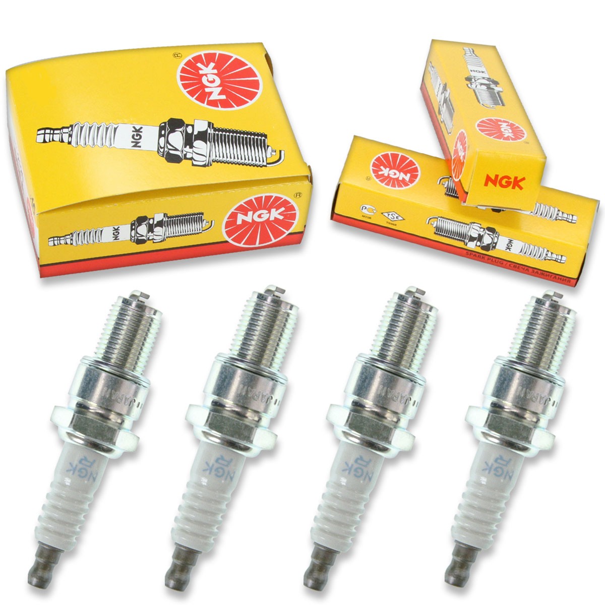 4pcs 1978 Ski-Doo Blizzard 6500 Plus NGK Standard Spark Plugs 339cc 20ci Kit cl