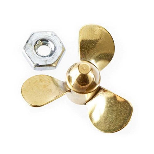 Dumas Products Inc. 3 Blade Brass Right Hand Prop 1 dia 1/8 Shaft DUM3133