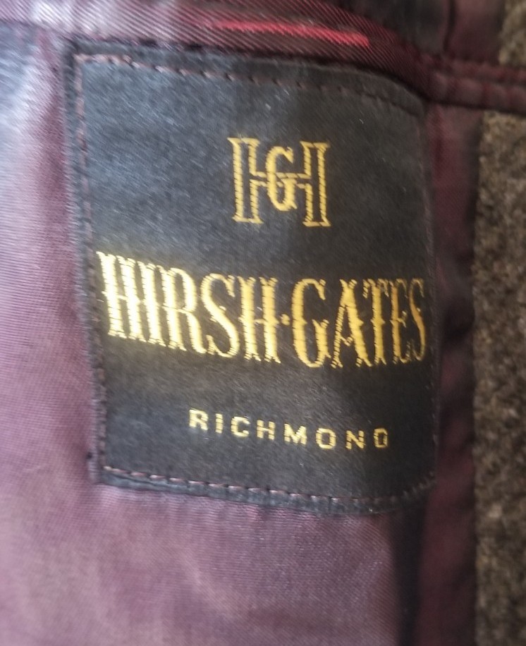 HIRSH GATES RICHMOND VA , WOOL OVERCOAT. USA View 4