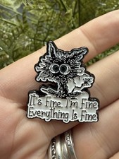 It?s fine i'm fine everything is fine Enamel Pin Badge, Bag Brooch