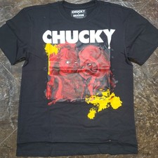 Chucky & Bride of Chucky Unisex T-Shirt Black Horror Movie Graphic Reason