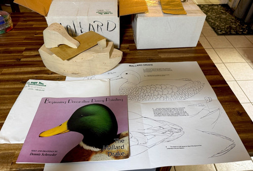 Sugar Pine Mallard Drake Duck Woodcarving Kit SP-KT130