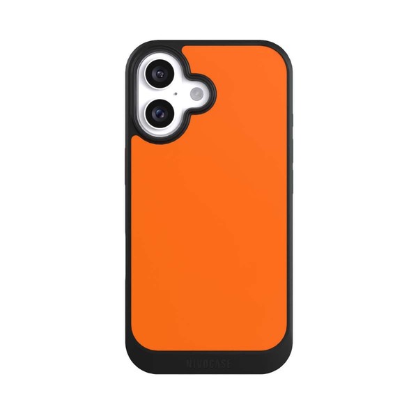 HüLle Apple Iphone 16 HandyhüLle Nivocore Case Schwarz Farbe Einfarbig Orange-image