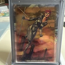 DF 2024 SKYBOX MARVEL MASTERPIECES '92 PLATINUM LENTICULAR 3-D BLACK WIDOW #3