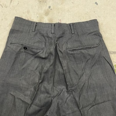 Vintage 50s Hubbard Gabardine Rayon Pleated Pants Trousers Mens