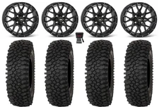 ITP Hurricane 14" Wheels Black 30" Roctane ST Tires Yamaha YXZ1000R