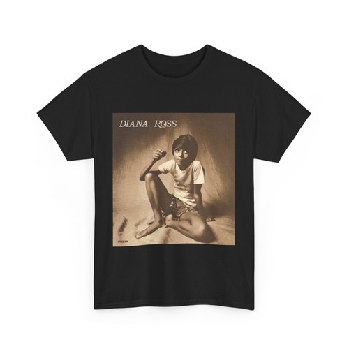 Tshirt Diana Ross retrò album arte regina Diana poster unisex cotone pesante maglietta 89 - Foto 8 di 9