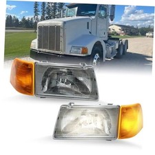 Headlight Assembly Fit for 1987-2005 Peterbilt 375, 1996-2007 Peterbilt 385