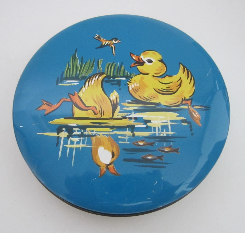 2 Vintage Sweet / Toffee Tins. Edward Sharp's Cat Tin and Cute Ducks Tin - Image 4 of 4