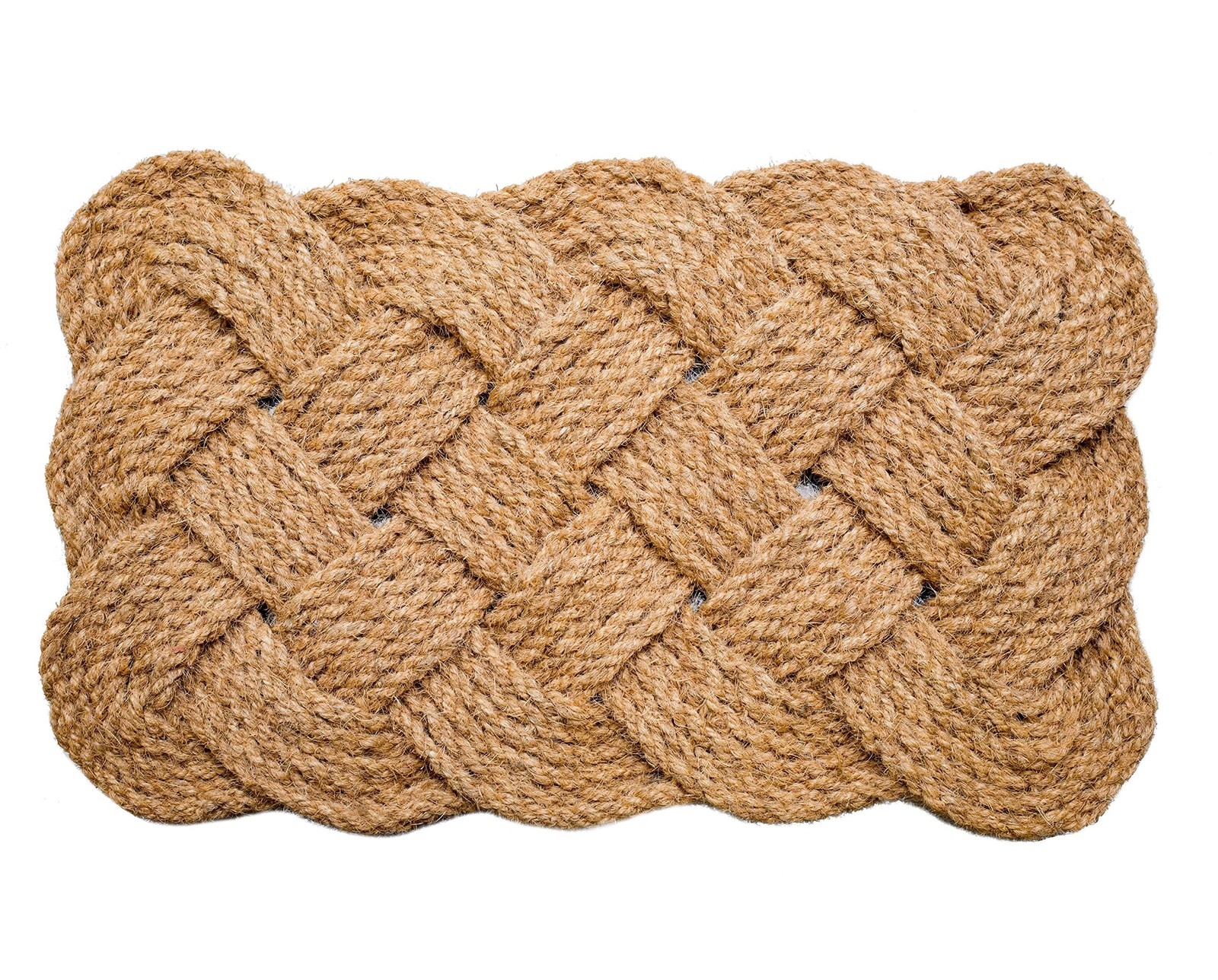 Rope Woven Doormat - One Pack Nautical Mat - 100% All Natural Coir Fibers - C...