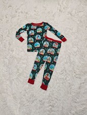 Little Sleepies DISNEY PIXAR SNOW GLOBES Two Piece Long Sleeve Pajamas SIZE 3T