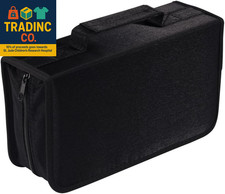 128 Capacity CD/DVD Case Wallet, Storage,Holder,Booklet by  Black  