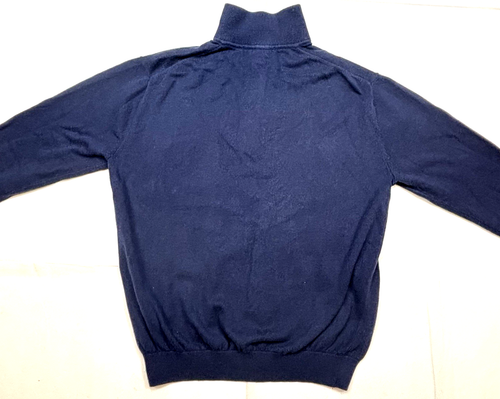 Vineyard Vines Shep & Ian Men's Medium Cashmere Blue 1/4 Zip Sweater Long Sleeve - Picture 3 of 10