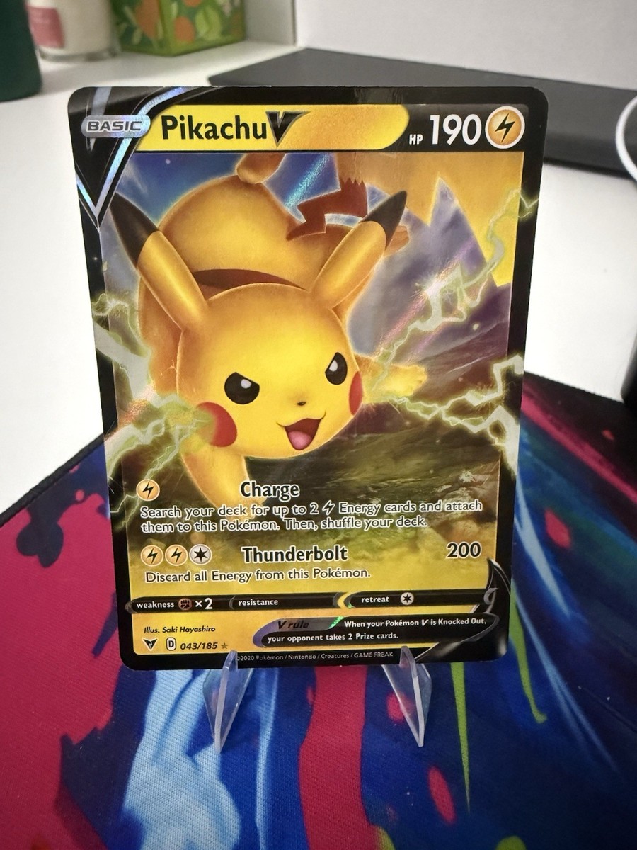 vivid voltage ultra rare cards Pokemon Complete Set style setup or your main portfolio Ampharos V - 049/185 -
