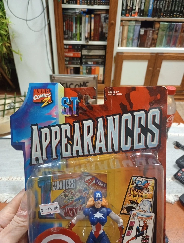 Figura ToyBiz 1999 exclusiva de 5" vistas previas de primera aparición Marvel American Dream Foto 3 de 4