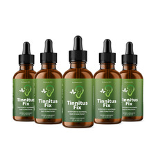  5 Pack Tinnitus Fix Drops Normal Ear Function Health Support 150 Servings 