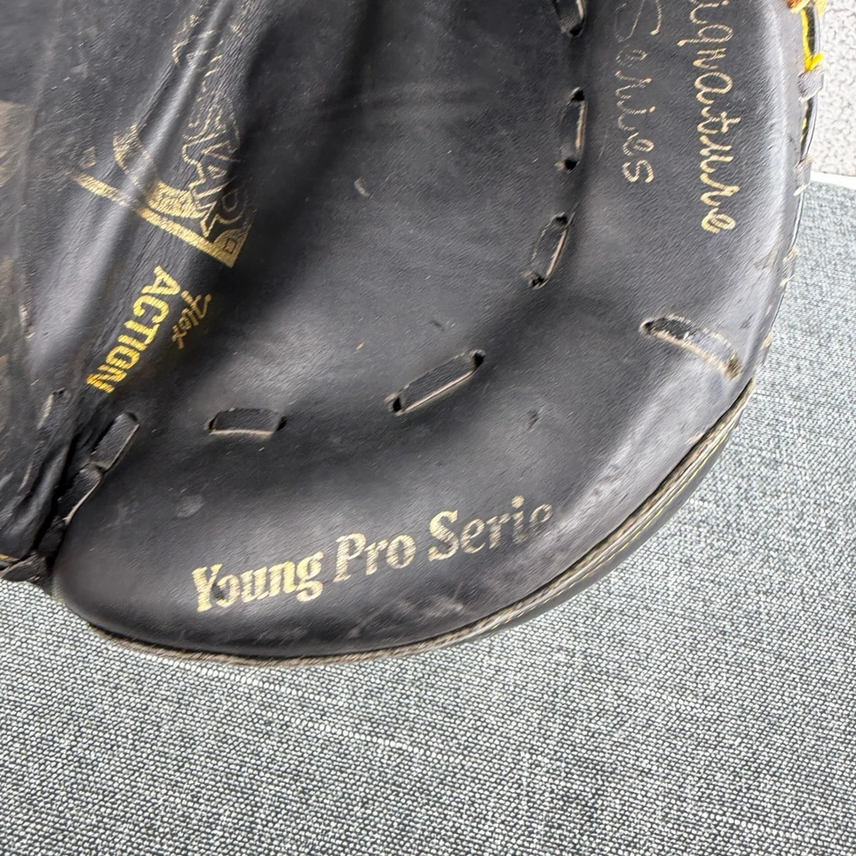 Guante de béisbol All Star Young Pro Series CM1010 Catcher juvenil cuero negro Foto 3 de 4