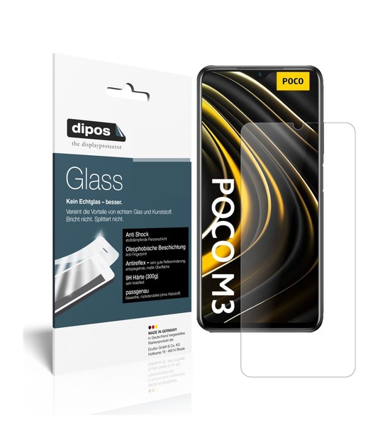 2X Schutzfolie FüR Poco M3 Matt - Anti-Shock 9H Folie Dipos Glass Kunststoffglas-image