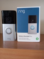 RING Battery Doorbell Pro 1536p HD Video With Chime and  2 Spare Batteries