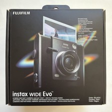 FUJIFILM INSTAX WIDE EVO HYBRID INSTANT FILM CAMERA BLACK BRAND NEW.