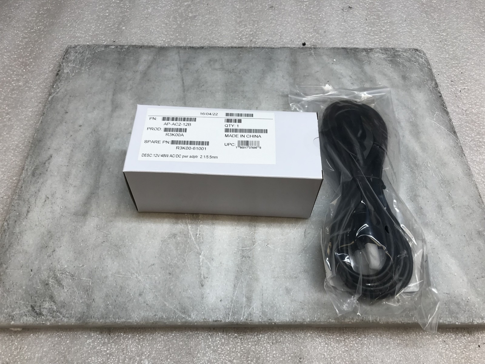 GENUINE ARUBA AP-AC2-12B DB48A12 Adapter Including Power Cord For Aruba HPE New