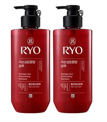 Ryo Damage Care Nourishing Shampoo 480ml x2 Set Hair Strengthening K-Beauty