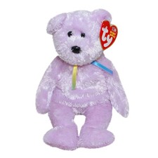 Ty Beanie Baby Sherbet Lilac - MWMT Bear 2002